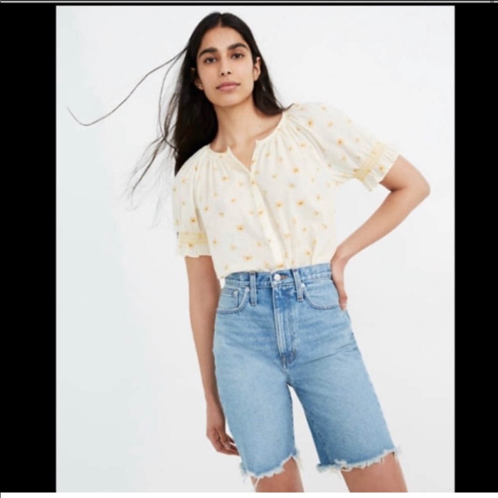 Madewell High-Rise Role Cuff / Bermuda Shorts!